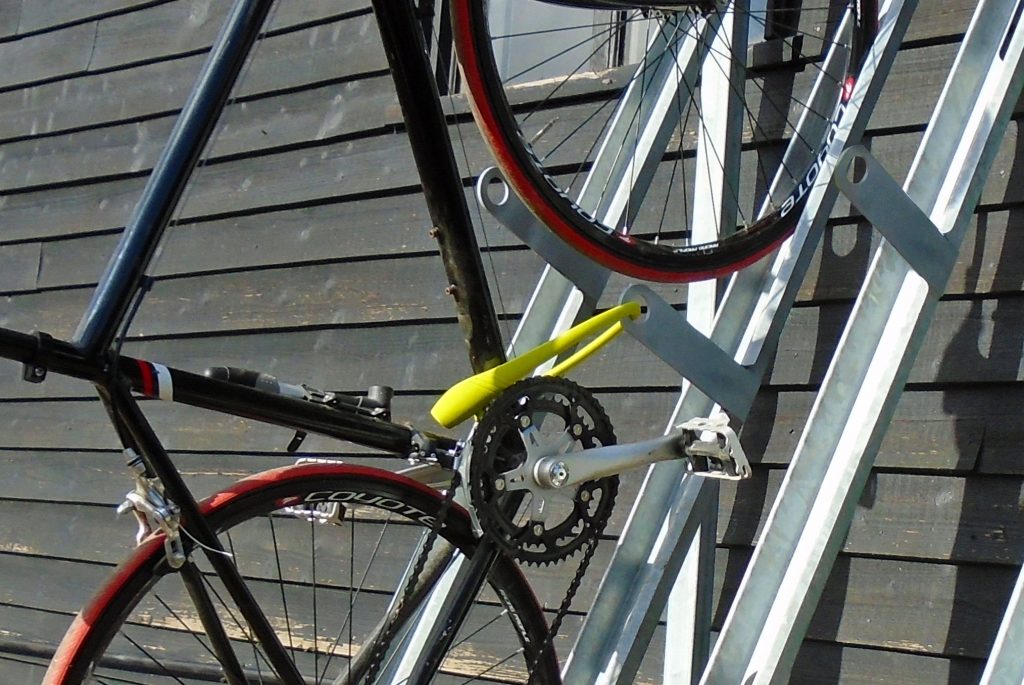 Gatwick Secure Semi-Vertical Bike Rack