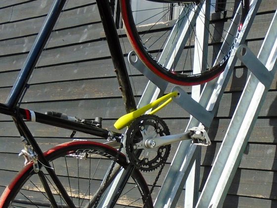 Gatwick Secure Semi-Vertical Bike Rack