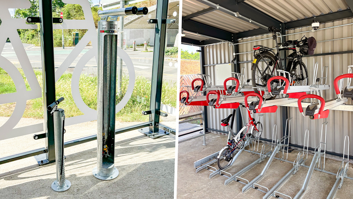 bike pump and repair standeasylift two tier cycle racks